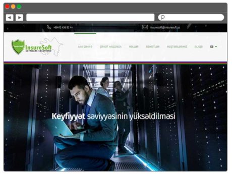 Soft şirkəti üçün Veb Sayt / Веб сайт для компании по разработке софт-решений